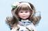 Кукла Селия в платье с цветным фартуком, 30 см.  - миниатюра №3